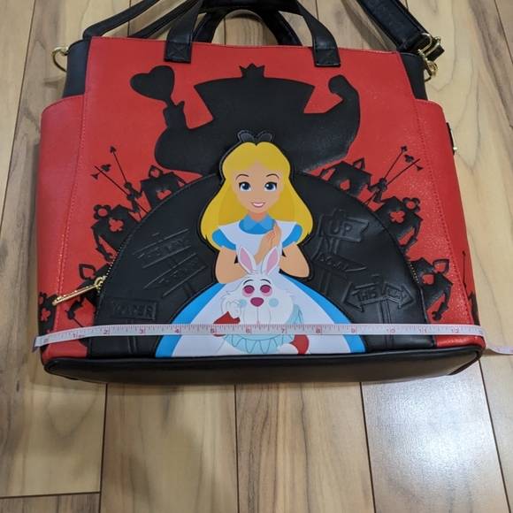 EUC! Loungefly Disney Alice In Wonderland Villians Convertible Tote Bag Backpack - Picture 15 of 16